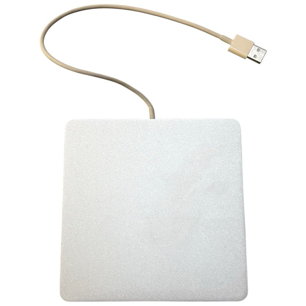 Apple USB SuperDrive External CD/DVD Drive Model A1379 Silver Tested Works